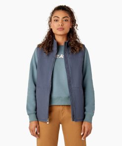Women's Fleece Lined Duck Canvas Vest
