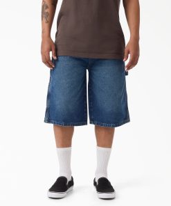 Worn In Relaxed Carpenter Denim Shorts. 13