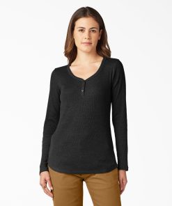 Women's Henley Long Sleeve Shirt