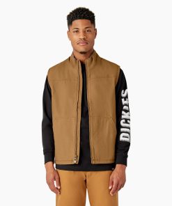 Duck Canvas High Pile Fleece Lined Vest