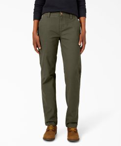 Women's FLEX Relaxed Straight Fit Duck Carpenter Pants