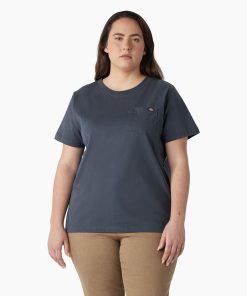 Women's Plus Heavyweight Short Sleeve Pocket T-Shirt