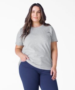 Women's Plus Heavyweight Short Sleeve Pocket T-Shirt