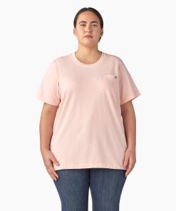 Women's Plus Heavyweight Short Sleeve Pocket T-Shirt