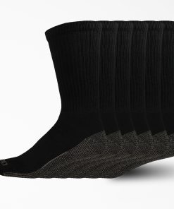 Moisture Control Crew Work Socks. Size 12-15. 6-Pack