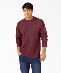 Heavyweight Heathered Long Sleeve Pocket T-Shirt