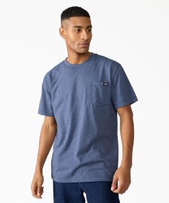 Heavyweight Heathered Short Sleeve Pocket T-Shirt